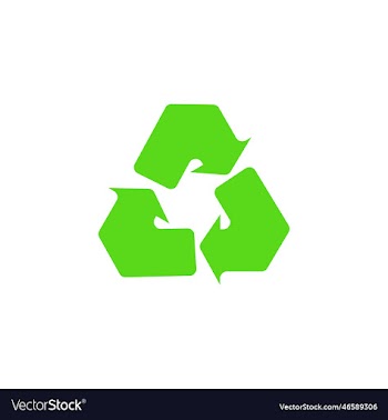 graphic design of recycling icon