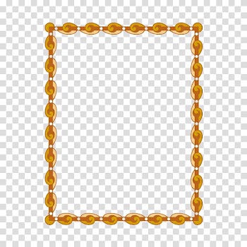 Graphic design Pattern, Classical gold frame transparent background PNG clipart