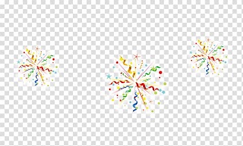 Graphic design Pattern, Colorful fresh fireworks effect elements transparent background PNG clipart