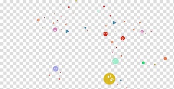Graphic design Pattern, Colorful simple ball floating material transparent background PNG clipart