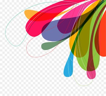 Graphic design Pink - Colorful abstract cartoon 