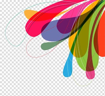 Graphic design Pink, Colorful abstract cartoon transparent background PNG clipart