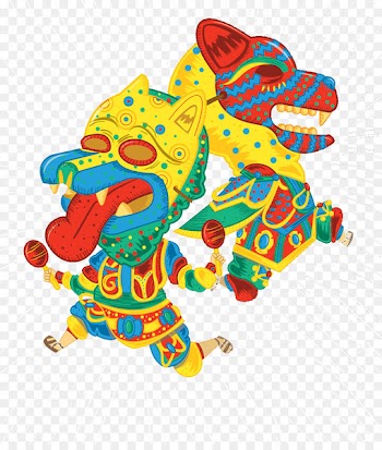 Graphic design Qilin Illustration - Painted unicorn pattern 