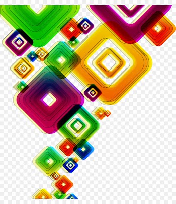 Graphic design Shape Square - Colorful diamond decoration 