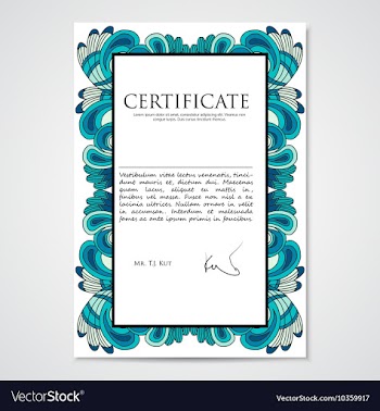 Graphic design template document with hand drawn vector image