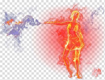 Graphic design Text Illustration, Fire people transparent background PNG clipart