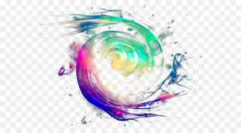 Graphic design Wallpaper - Colorful luminous whirlpool 