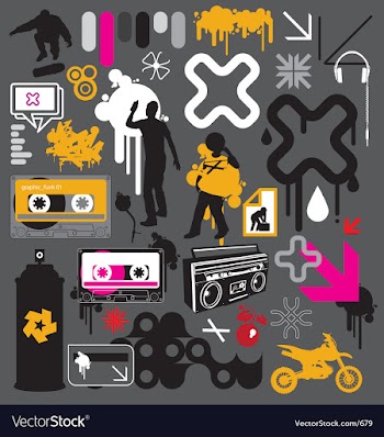 Graphic funk vector image