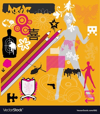 Graphic funk vector image