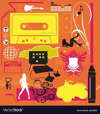 Graphic funk vector image