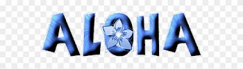 Graphic Groupies Aloha Word Art Realistic Ocean Life - Graphic Groupies Aloha Word Art Realistic Ocean Life