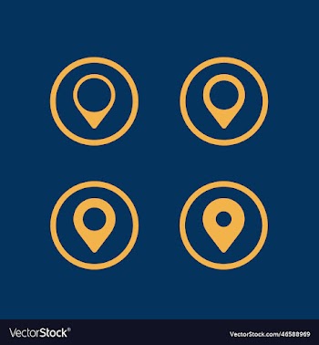 graphic icon design of point location