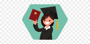 Graphic Of A Woman In A Graduation Cap And Gown - University