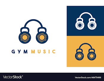 graphic of gym music