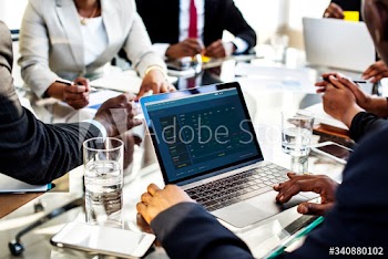 Graphic of investment stock market data analysis business