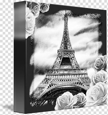 Graphic Paper Frames White, eiffel Watercolor transparent background PNG clipart