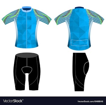 Graphic poly cycling vest vector image
