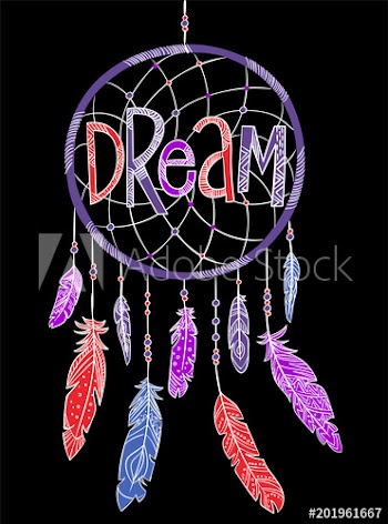 Graphic tee typography slogan dream for t-shirt printing and embroidery