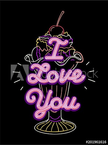 Graphic tee typography slogan I love you for t-shirt printing and embroidery