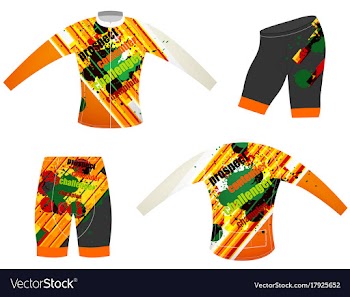Graphics colors cycling vest vector image