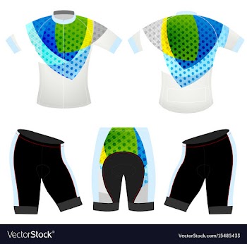 Graphics colors on sports t-shirt vector image