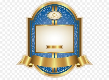 Graphics Paper Clip art - Blue Luxury Label Template PNG Clipart Image 