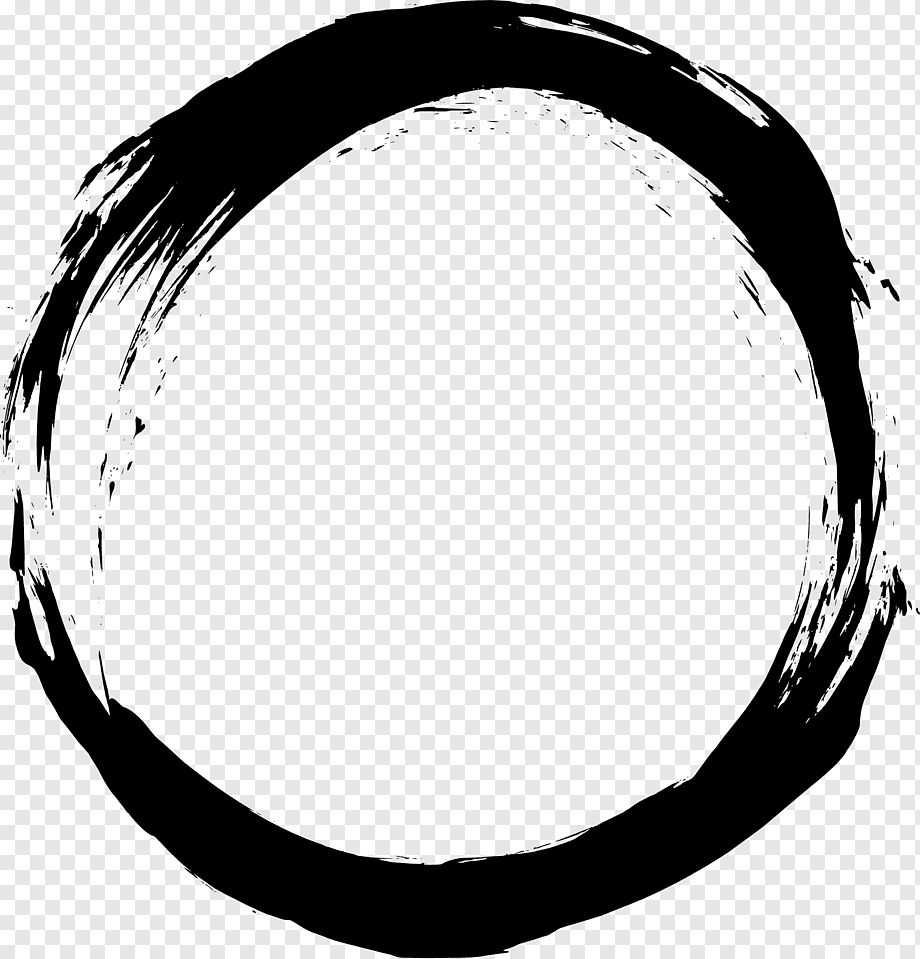 graphy Frames Circle, circle frame, circle Frame, monochrome, black png