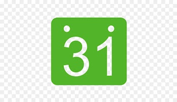 grass area text symbol - Utilities calendar green 