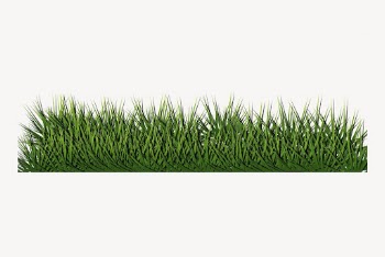 Grass bush border clipart, nature | Free Vector - rawpixel