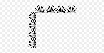 Grass Clip Art Border - Black And White Borders