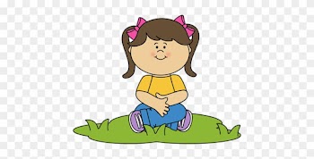 Grass Clipart Png Transparent - Girl Sitting Clipart
