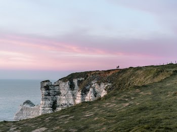 Grass Covered Cliff