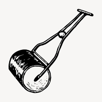 Grass roller clipart, gardening equipment | Free Vector - rawpixel