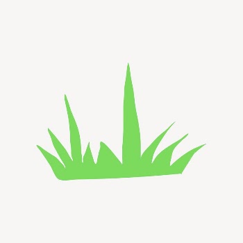 Grass sticker, cute doodle in colorful | Free PSD Illustration - rawpixel