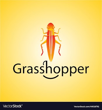 grasshopper design icon logo
