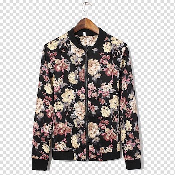 Gratis Outerwear Jacket, Floral coat transparent background PNG clipart