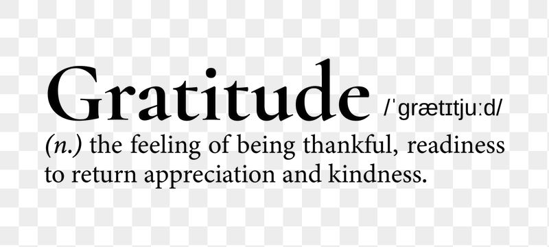 Gratitude png dictionary word sticker, | Free PNG - rawpixel