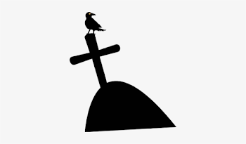 Grave Clipart - Cross Grave Silhouette Png Transparent PNG ...