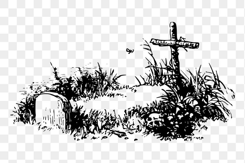 Grave png sticker illustration, transparent | Free PNG - rawpixel