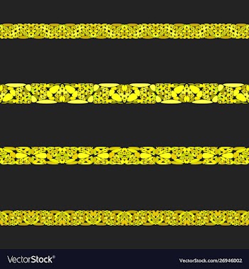 Gravel stone mosaic divider line set vector image