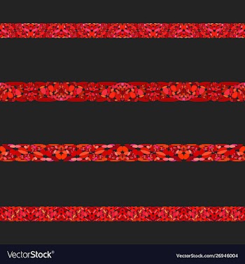 Gravel stone mosaic divider line set vector image