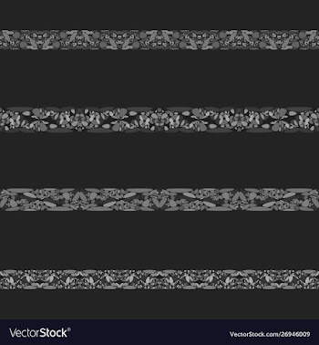 Gravel stone mosaic text separator set vector image