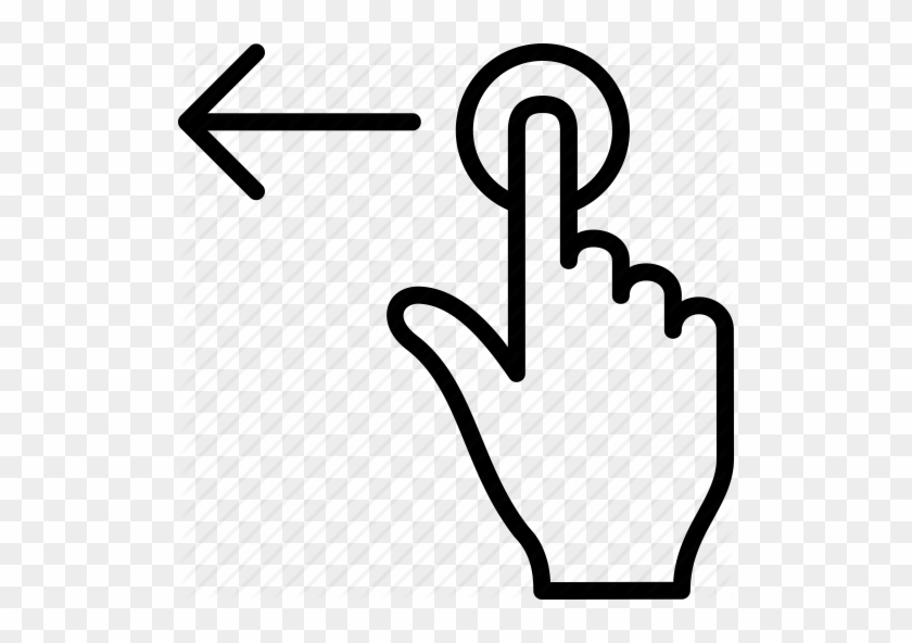 Gray 2f Swipe Left Icon - Pinch To Zoom Icon