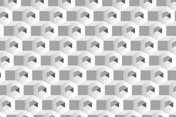 Gray 3D hexagonal pattern background | Free stock vector - 592050