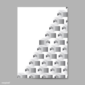 Gray 3D hexagonal pattern background | Free stock vector - 592052