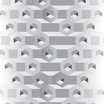 Gray 3D hexagonal pattern background | Free stock vector - 592054