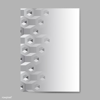 Gray 3D hexagonal pattern background | Free stock vector - 592058