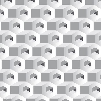 Gray 3D hexagonal pattern background | Free stock vector - 592075