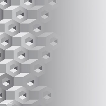 Gray 3D hexagonal pattern background | Free stock vector - 592089