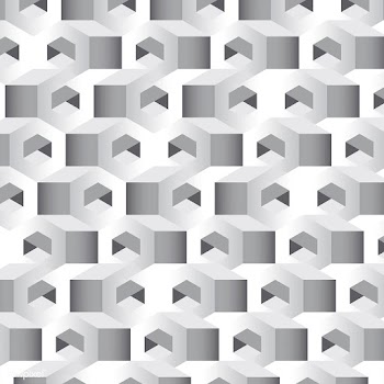 Gray 3D hexagonal pattern background | Free stock vector - 592097